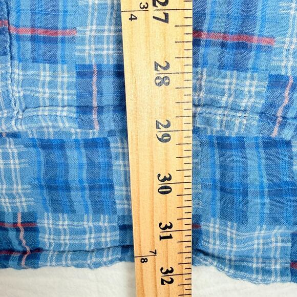 Free Assembly Men's XXL 100% Cotton Patchwork Shirt with Short Sleeves - Picture 7 of 7